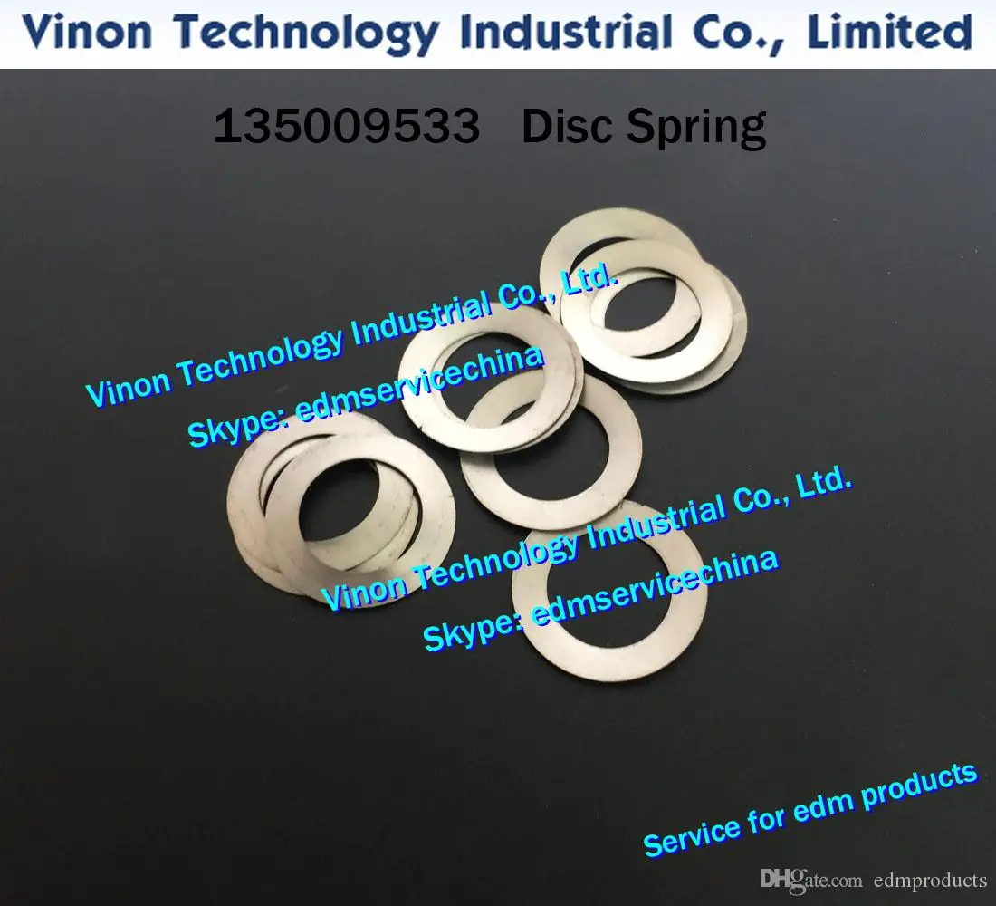 (10pcs) 135009533 edm Disc Spring (10pcs per set) Ø27.7xØ17.3x0.4mm for ROBOFIL 190,290,300,310 edm spare parts 100340805 CUP SP