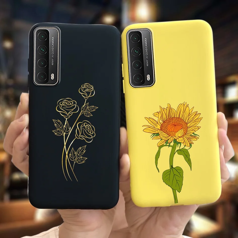 For Case Huawei P Smart 2021 Cover PPA-LX2 6.67 inch Candy Painted Fundas Slim Matte Soft TPU Phone Shell For P Smart 2021 Coque