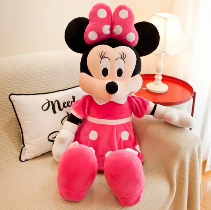 40/50cm Mickey Mouse Minnie Plush Dolls Animal Stuffed Toys Birthday Christmas Gift for Kids