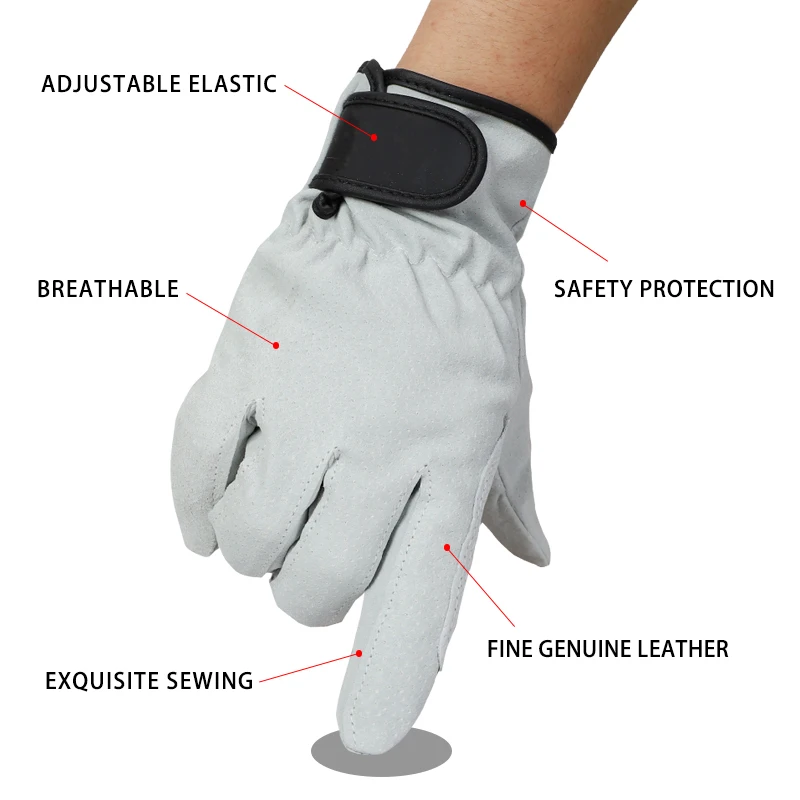 QIANGLEAF 3PCS Brand Hot Sale Wear resistant Work Gloves Ultrathin Microfiber Leather Safety glove Wholesale Free Shipping 320