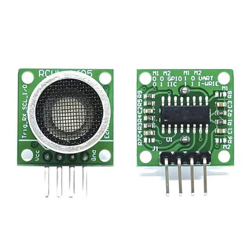 RCmall 10Pcs RCWL-1605 Transceiver Integrated Open Ultrasonic Ranging Module GPIO Serial IIC Single Bus