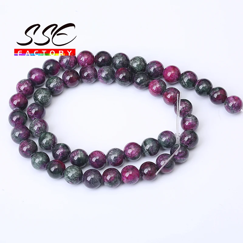 

Tourmaline Persian Jades Natural Stone Bedas for Jewelry Making Loose Spacer Round Beads Diy Necklace Bracelet 4 6 8 10 12mm 15"