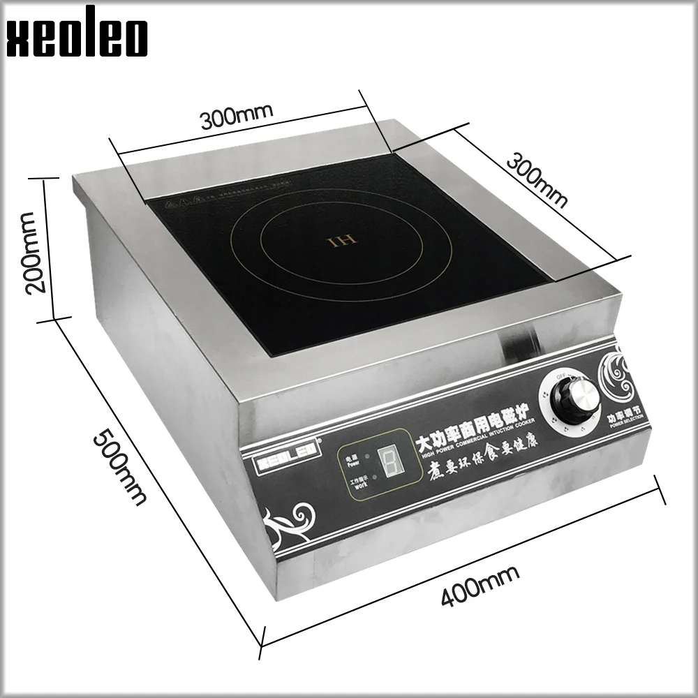 XEOLEO Commercial Flat Furnace Hearth Cooking Heating Cooker Multifunctional Induction Home Appliance Processador Food 5000W