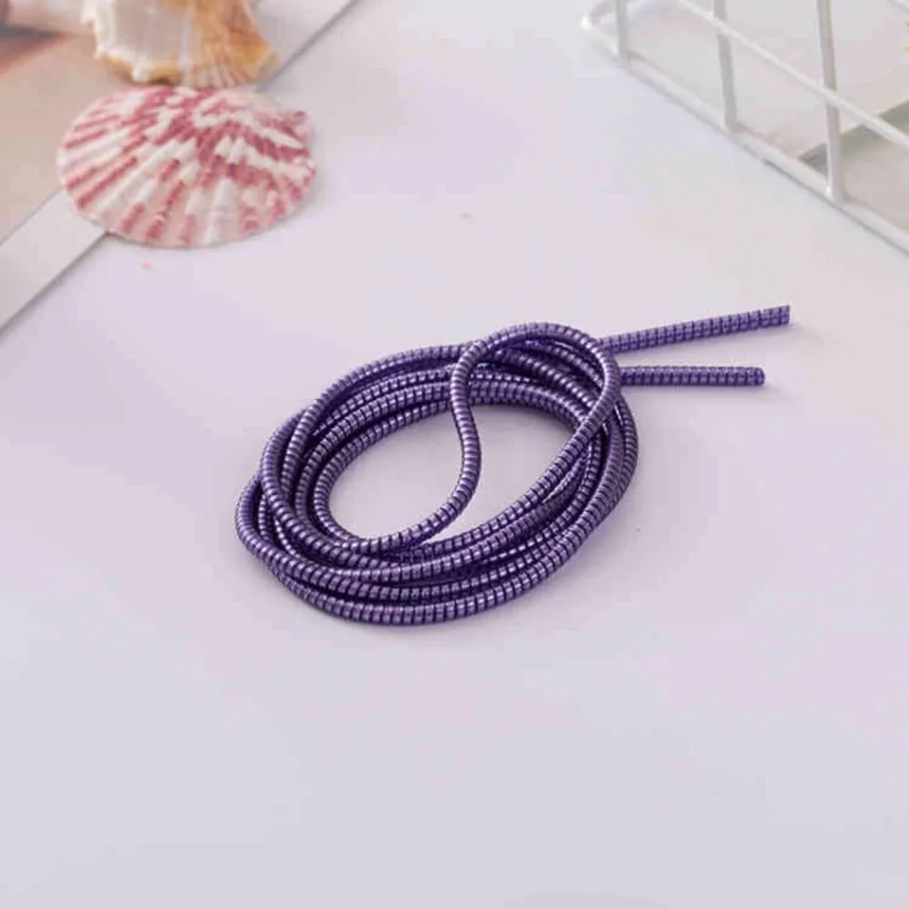 Protector de Cable de carga USB en espiral de TPU chapado, enrollador de Cable para iphone, ios, Android, protección de Cable de línea de datos, 1,4 M, nuevo