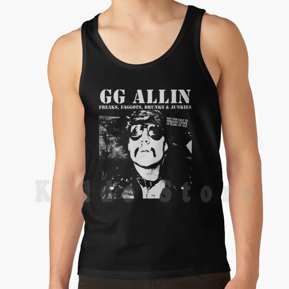 Untitled Tank Tops Vest Sleeveless Gg Allin Hated In The Nation Usa Punk Punk Music Gg Die Gg Scum