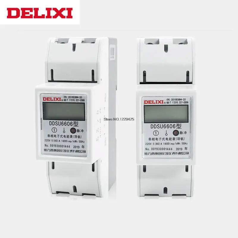 DELIXI  DDSU6606 Power Inverter Electric Power Meter Single Phase Rental Household