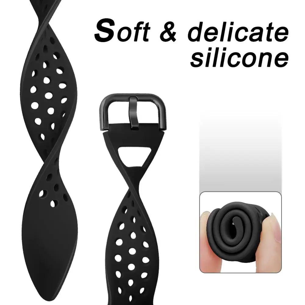 Silicone Strap for Apple Watch band 44mm 40mm 45mm 41mm 42mm 38mm Breathable watchband Sport bracelet iWatch series 6 3 4 5 se 7