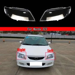 For Haima Mazda 323 2003 2004 2005 Headlamp Cover Transparent Lamp Shade Headlight Shell Plexiglass Replace Original Lampshade
