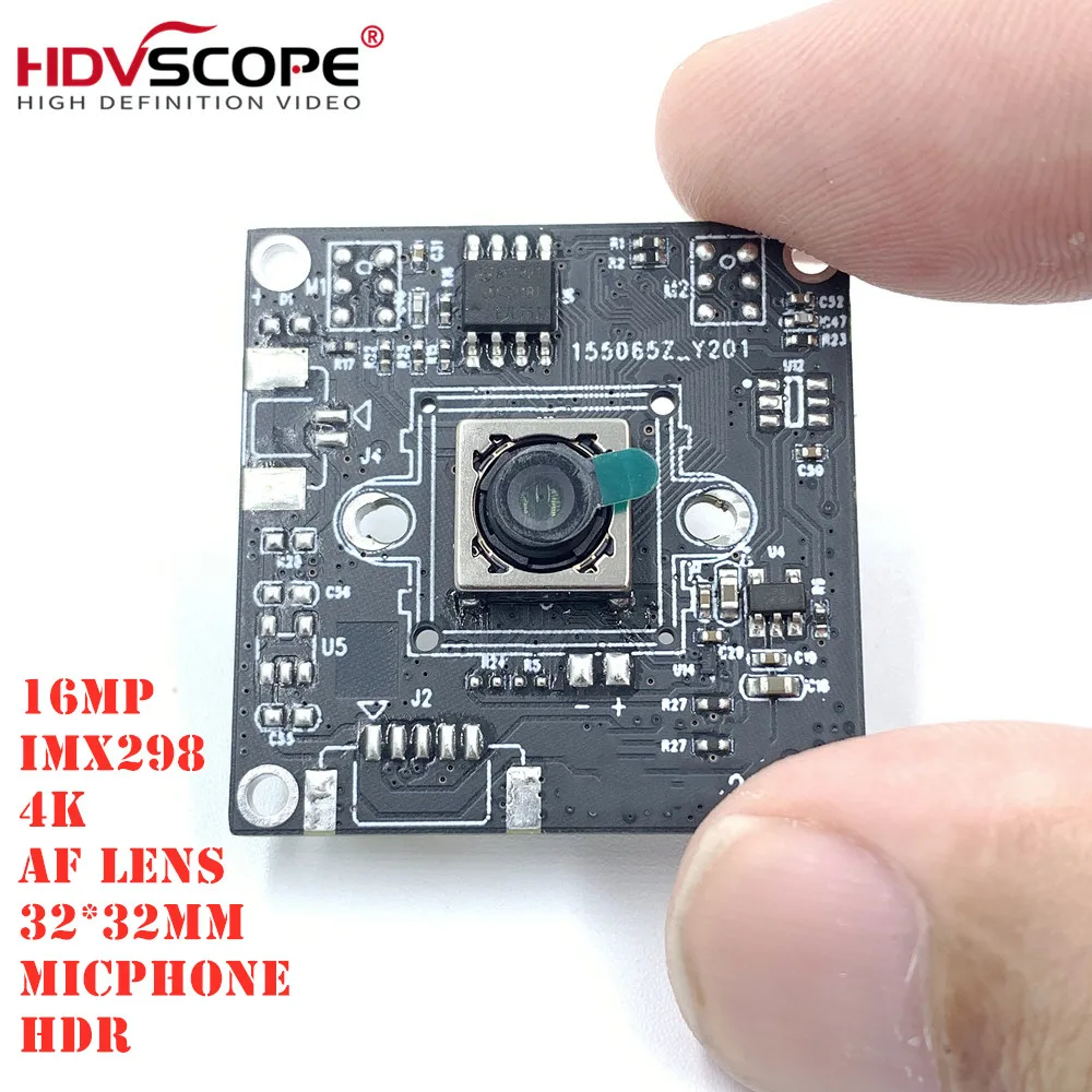 

1/2.8" Sony 16MP UVC 4K industrial vision HDR 4656x3496 USB Camera Module pcb board Autofocus lens Industrial equipment