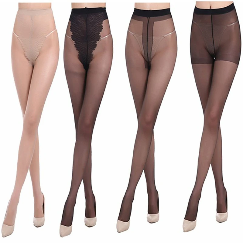 Sexy Open Stockings Hollow Hole Mesh Club Party Women Pantyhose Anti-Snagging Female Tights Hosiery Calcetines T Shape Stockings