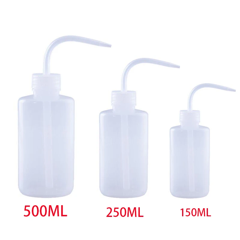 1PC Experimental Water Bottle 150/250/500ML Teaching Equipment Squeeze Sharp Mouth Transparent Water Bottle Liquid Container