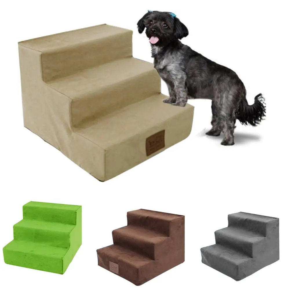 

3Layers Pet Dog Stairs Steps Indoor Dog House Stairs Ramp Ladder Portable Cat Climbing Ladder for Small Dog Cat Pet 30*38*40cm