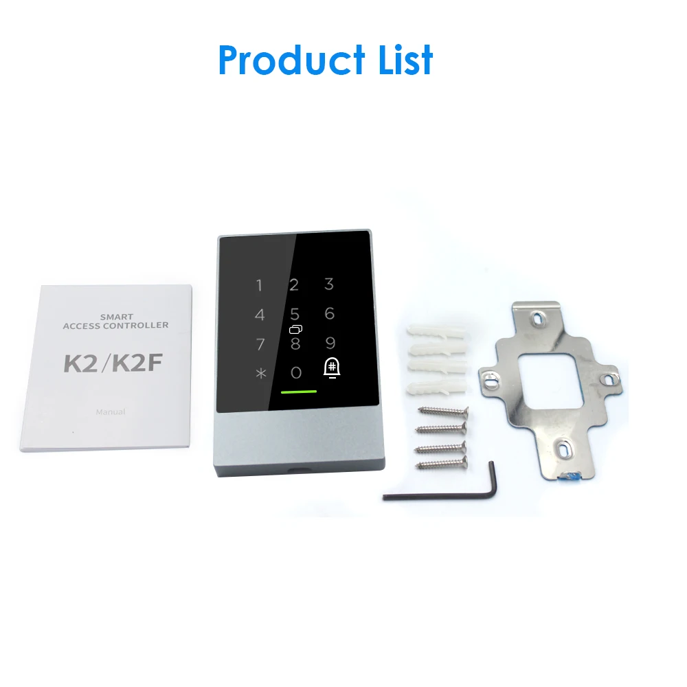 K2 IP66 Vízhatlan esőköpény Bluetooth V4.1 ttlock Mozgékony app kontroly Port Dühroham vezérlő Rendszer 13.56mhz RFID rty Óraadó 20000 User