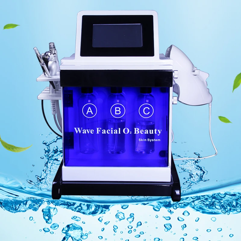 Dispositivo di bellezza ultra-micro bubble 110/220V dispositivo di pulizia del viso leggero colorato viso elettronico multifunzionale per uso domestico