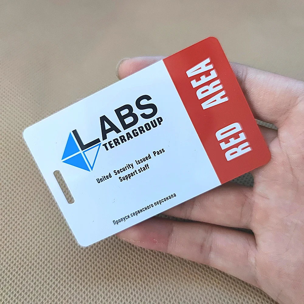 TerraGroup Labs Escape From Tarkov Key Card Access Card Red Blue