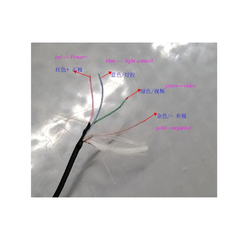 수중 낚시 카메라용 내구성 연장 케이블, 1.6mm 또는 2.2mm