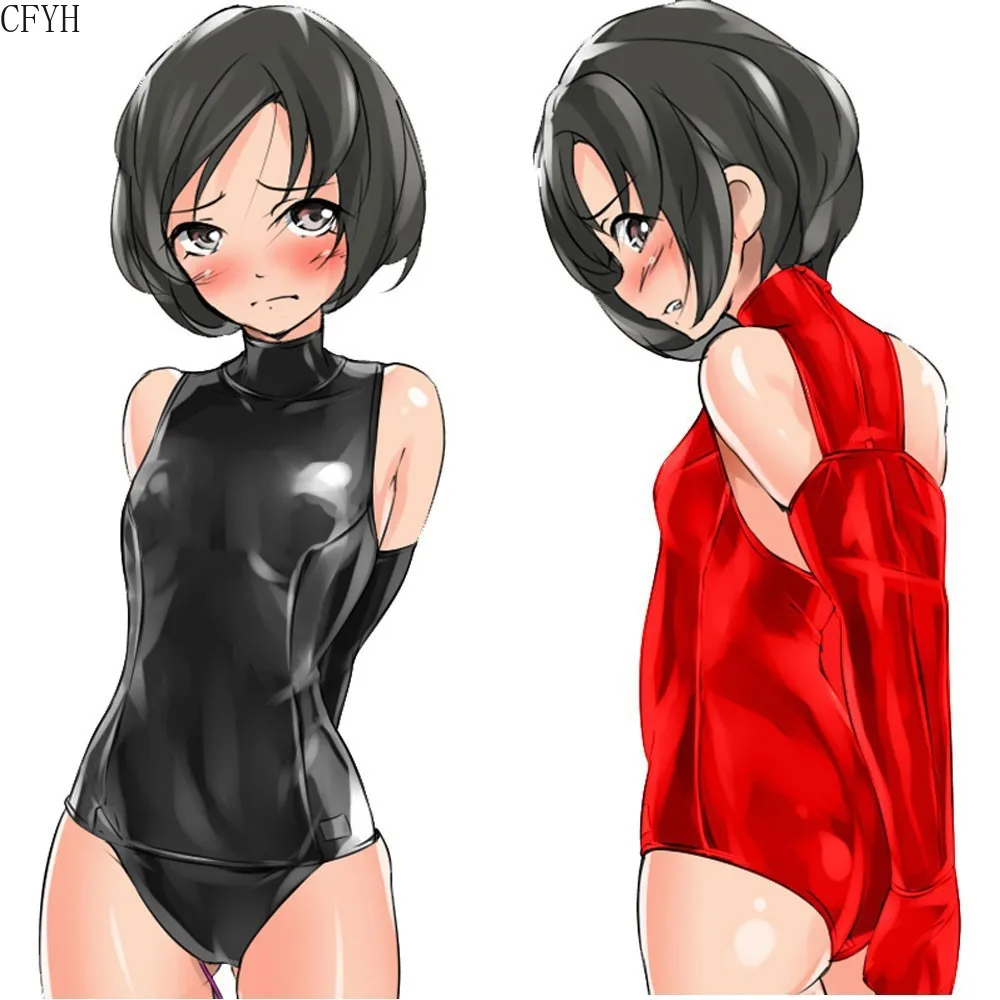 Plus Size 4XL Lingerie Bodysuit Women Patent Black Pvc Jumpsuits Role Play Suits Sex Games Role Play Leather Sex Lady Teddies
