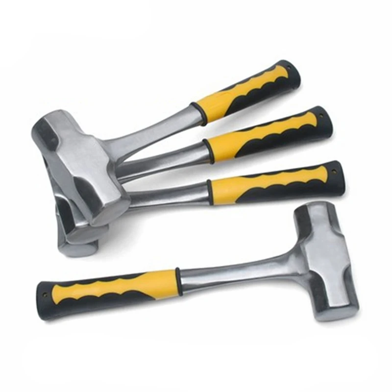 Ein stück club hammer in einem stück griff 3 LB - 4 £ heavy duty stein hammer gummi griff sledg hammer
