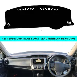 2 Layers Car Dashboard Cover Dashmat Dash Mat Carpet Cape For Toyota Corolla Axio 2012 - 2019 RHD LHD Sun Shade Dash Board Cover