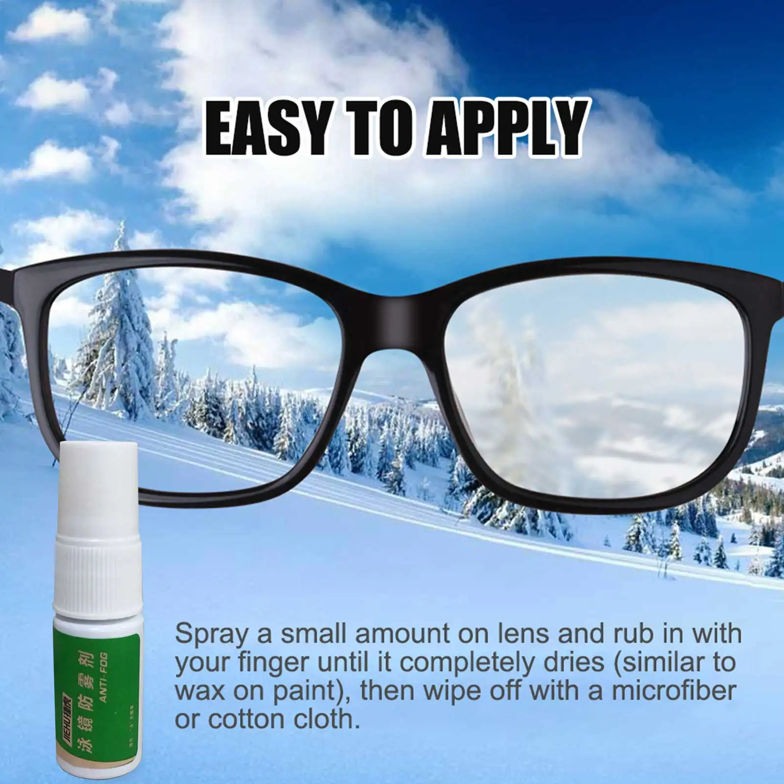 Anti Fog Spray For Glasses And Defogger For Goggles For Swimming Paintball And Diving Accessories Long Lasting Non-toxic Formula