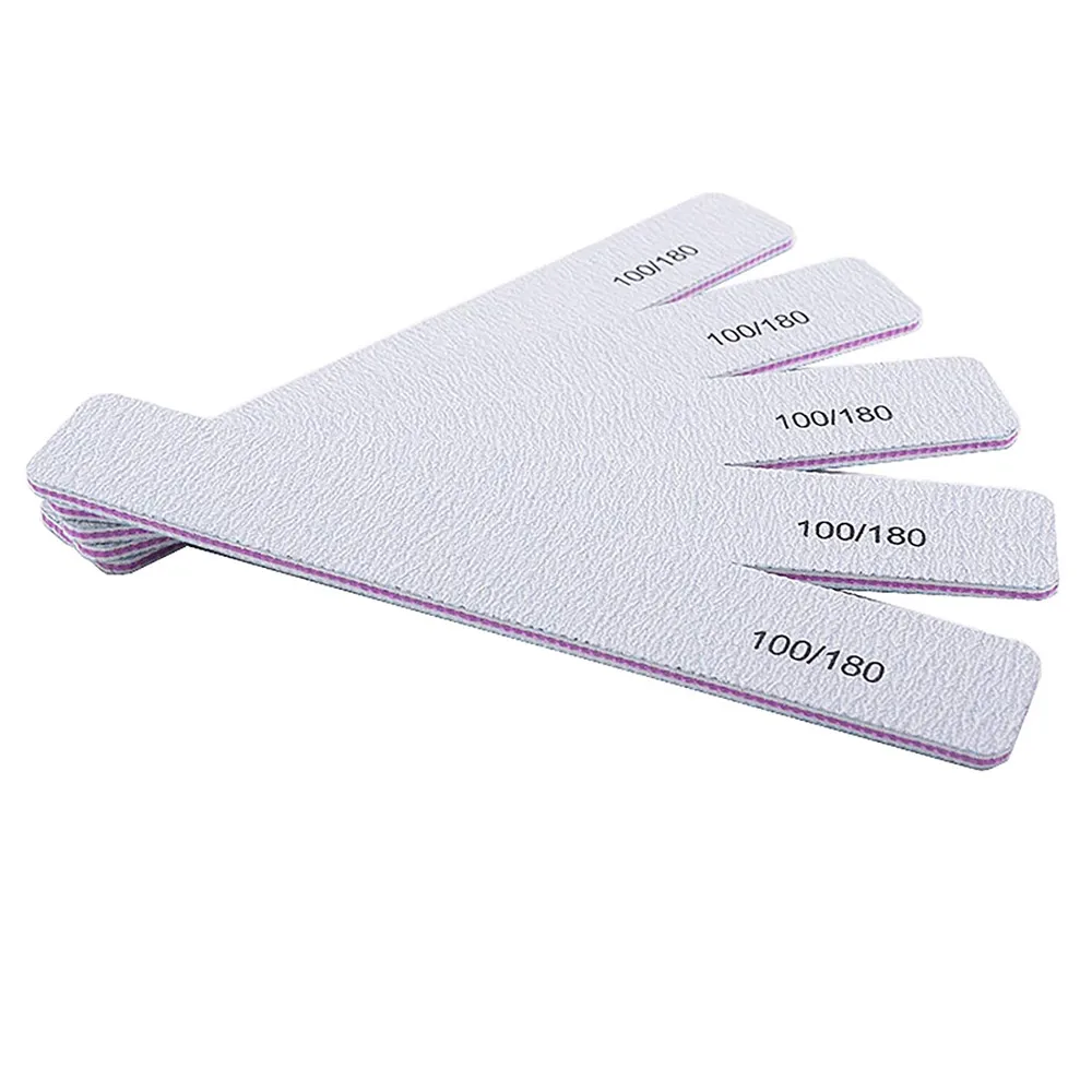 

1000Pcs Nail File Reusable 100/180 Grit Double Sides Washable Nail File Manicure Tools for Poly Nail Extension Gel Acrylic