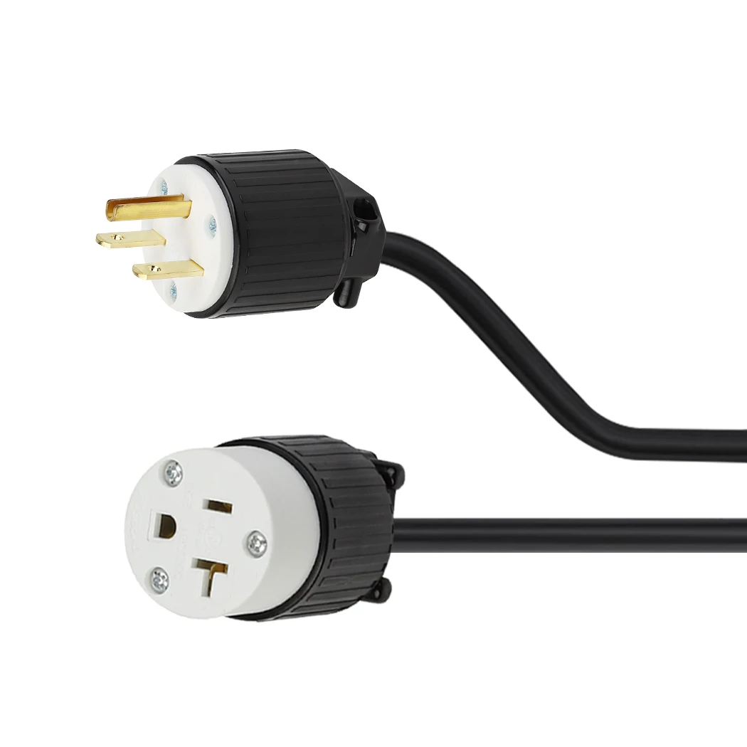Jorindo NEMA 6-15P เป็น5-20R สายแปลงไฟมาตรฐานอเมริกันปลั๊ก3ขา6-15P เพื่อ5-20R ซ็อกเก็ต3รู