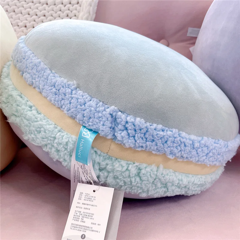 Bubble Kiss Rainbow Macaron Shaped Cushion Plush Silk Cotton Core Tatami Cushion Pillow Home Decoration Soft Car Sofa Cushion