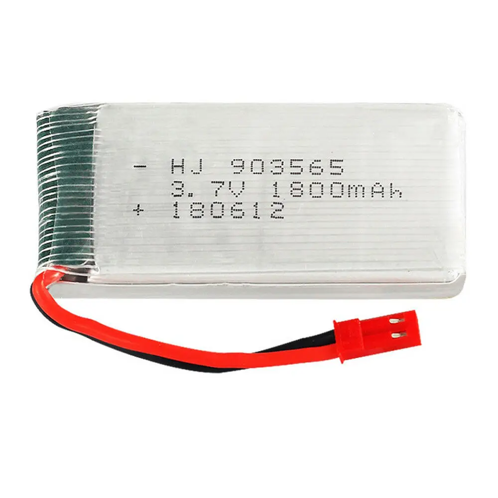 903565 3.7V 20C 1800mAh Li-Po Battery Rechargeable For Model Airplane JST Plug