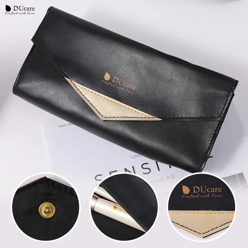 DUcare Cosmetic Bag Travel Essential  Professional Can Accommodate Multiple Makeup Brushes Tools