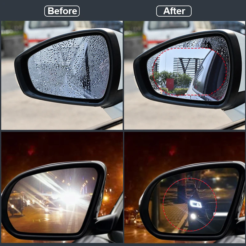 Car Rearview Mirror protective Rain proof Anti fog Film For Lada Priora Kalina Granta Vesta Niva Largus vaz X-Ray samara