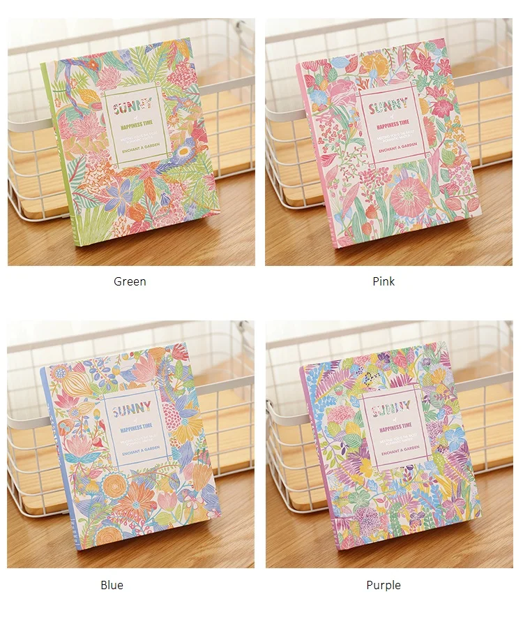 Kawaii Korean Colored Notebook, Thickness Students Writing Notepad, Drawing Planner Scrapbooking Thick Book