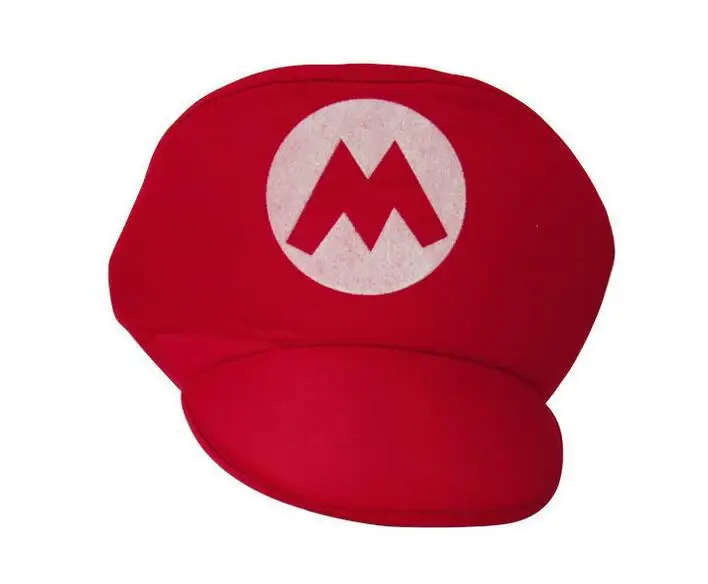 Adult children's game Luigi brothers role play Super hat red and green hat fashion dome letter hat