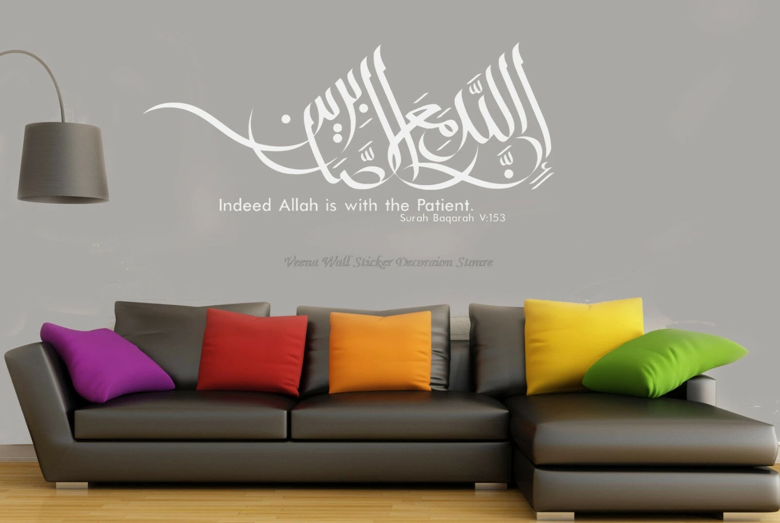 Allah Blessing Islamic Wall Stickers Muslim Vinyl Decals Arab Family Living Room Bedroom Home Decor Calligraphy Sticker Mural 20