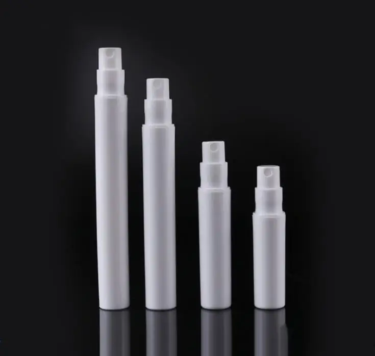 

Wholesale Empty Sample Spray Bottles 2ml 3ml 4ml 5ml White Plastic Perfume Bottle Vials 1000pcs/lot DHL Free SN3027