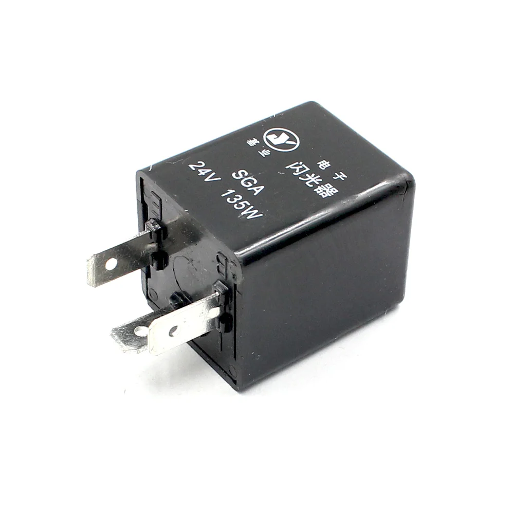 

2 Pcs 12V 135W 3 pin Flasher Relay Fix LED Light Blink Flash For LED Turn Signals Indicator 3pins Relays