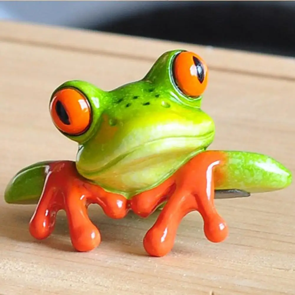 Lustige Harzfrösche, kreative 3D-Tierfrosch-Figur, dekoratives Kunsthandwerk für Computer, Monitor, Schreibtisch, Haus, Garten, Dekoration, Geschenk