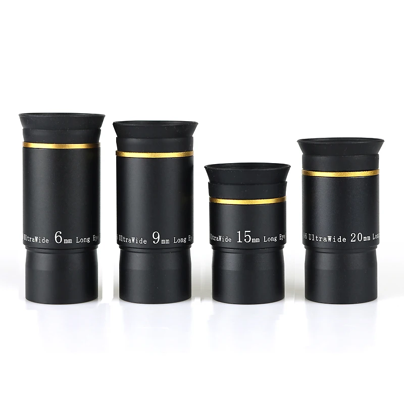 

1.25inch 66 Degree Eyepiece 6/9/15/20mm Ultra Wide Long Eye Relief FMC Astronomical Telescope Accessories