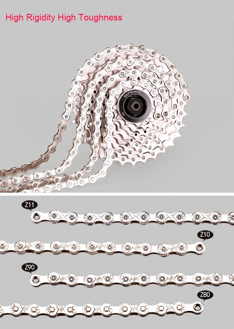 MoreChioce Chaîne De Vélo 8/9/10/11 Vitesses, Design Creux Pour Perdre