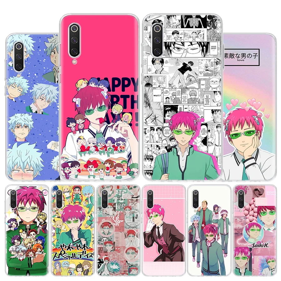 The Disastrous Life Of Saiki K Kusuo Phone Case For Xiaomi Redmi Note 12 12S 13 11 11S 11T 10 11E Pro Plus 10S 9 9S 9T 8 Coque S