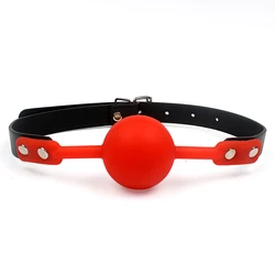 Silicone Ball Mouth Gag Plug Sex Toys for Adults Games Women Dildos Expander Bondage Set Couples Blowjob Machine Erotic Products