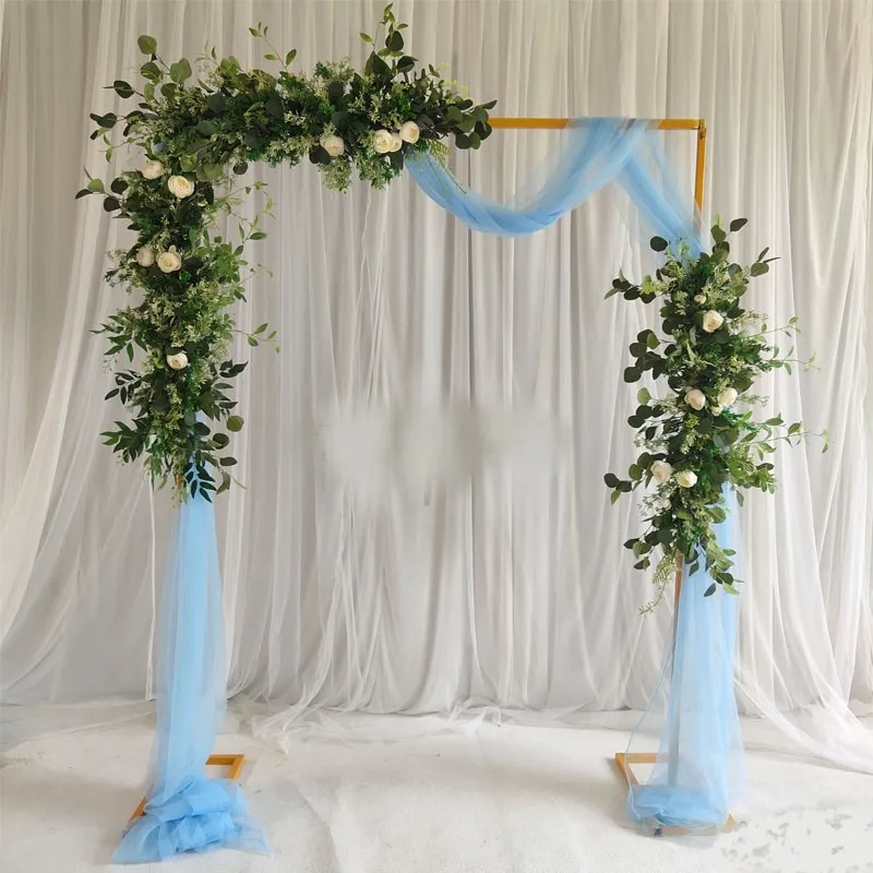 Square Arch Decoration Background Frame, Wedding Shelf, Wrought Iron Props, Flower Stand, T Stage Layout