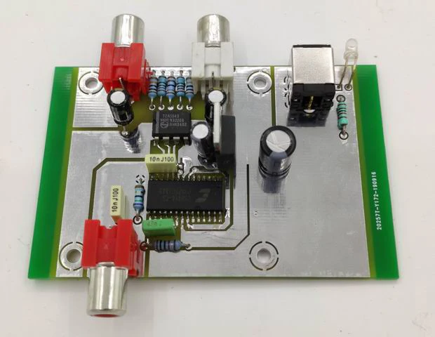 TDA1543 reference 47labs decoder DAC finished machine supports format WAV 16-bit 44.1K