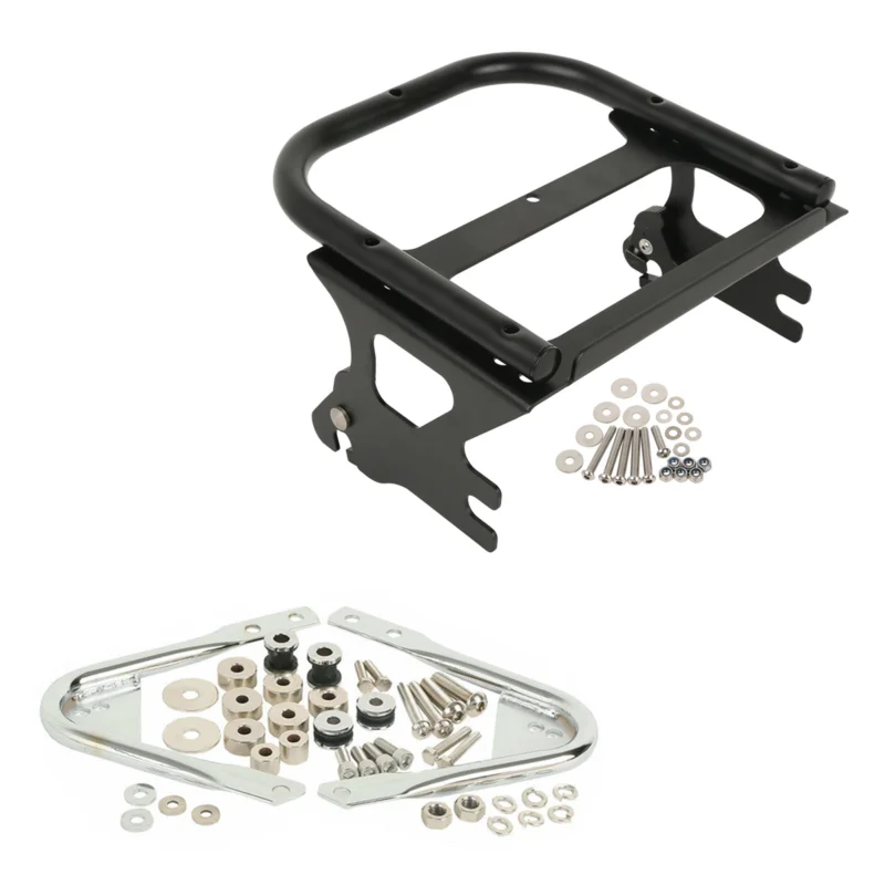 Motorcycle Two-up Luggage Rack Docking Hardware Fit For Harley Trunk Touring Road King Electra Street Glide FLHR FLTR FLHX 97-08