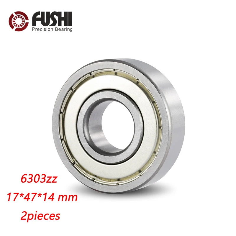 

6303ZZ Bearing 17*47*14 mm ABEC-3 ( 2 PCS ) For Blower Vacuums Saw Trimmer Deep Groove 6303 Z ZZ Ball Bearings 6303Z