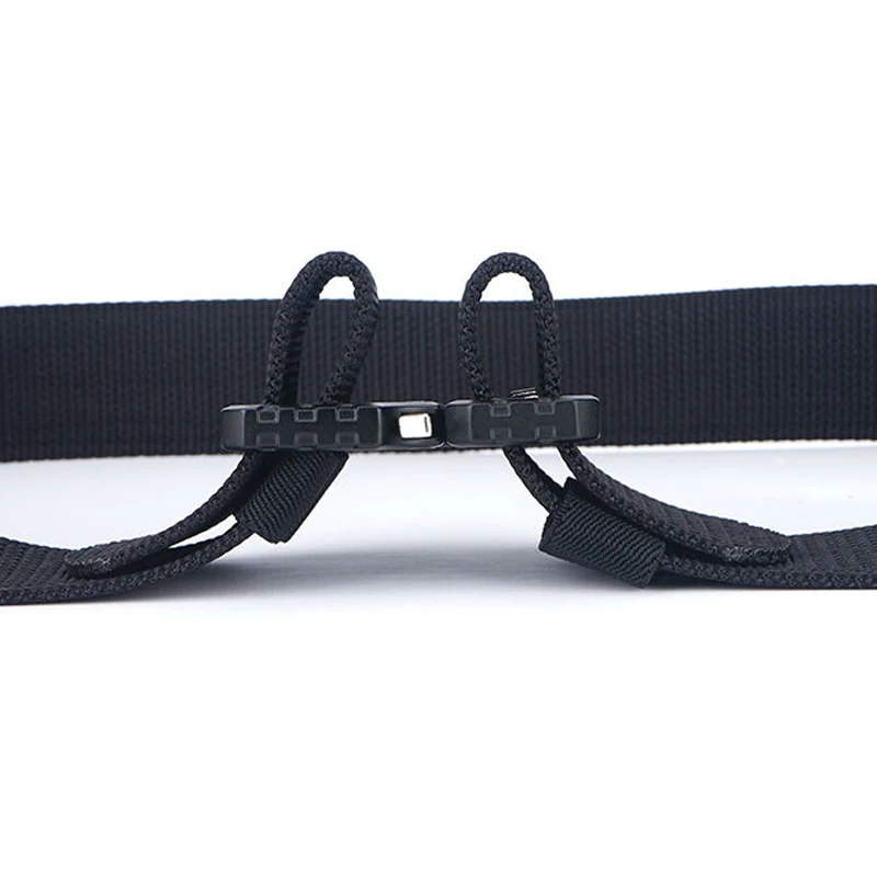 Ceinture Militaire Tactique en Nylon avec Boucle en Alliage, Accessoire de Sécurité pour l'Escalade en Plein Air, Portable, Respirant, à la Mode, Déverrouillage Rapide