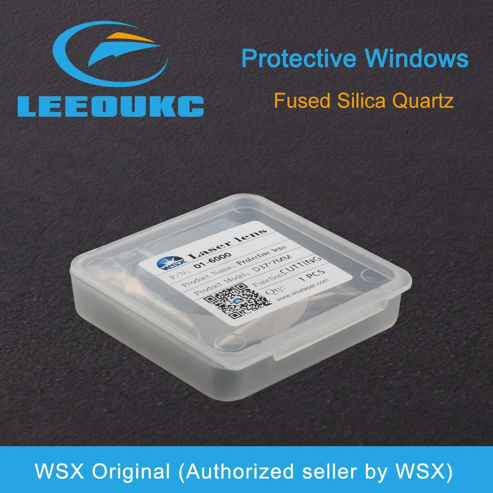 LEEOUKC Laser Protective Windows D35 - 39 Quartz Fused Silica for Fiber Laser 1064nm  Raytools WSX 36x5 37x7 38.1 1.6 37 x1.6