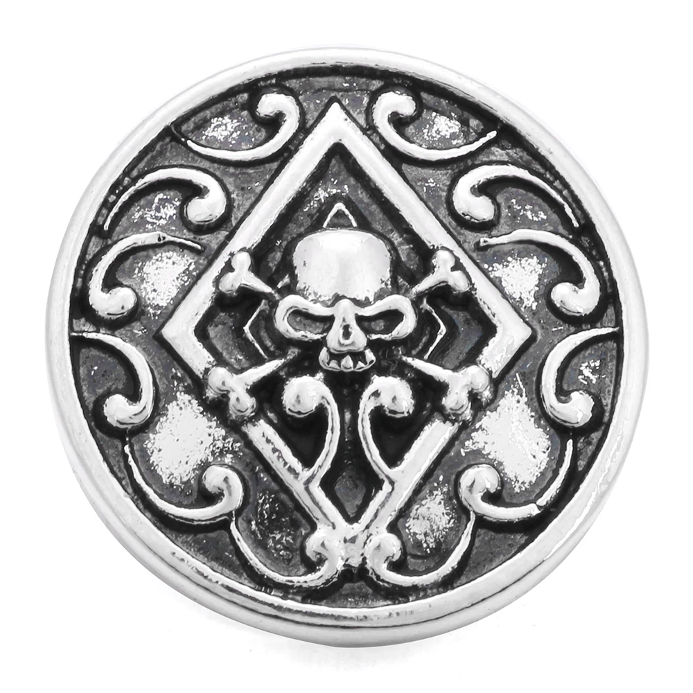 6pcs/lot New Snap Jewelry 18mm Metal Snap Buttons Sun Fowl Cattle Hawaii Christmas Snowflake Snaps for Snap Button Bracelet