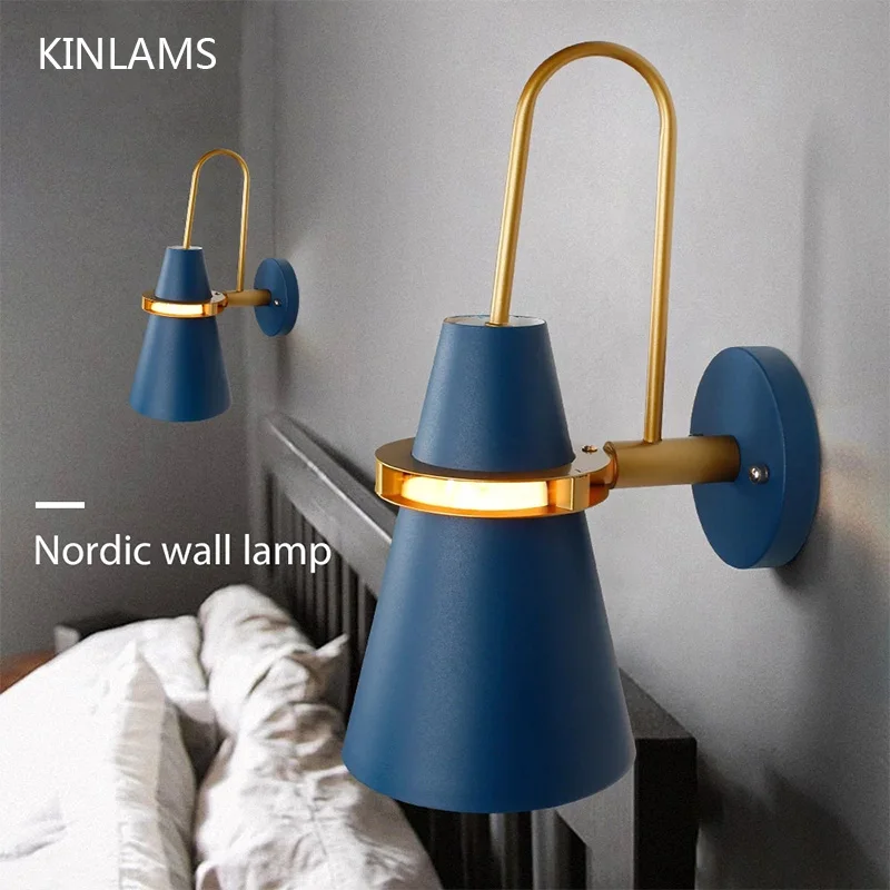 

LED Wall Lights Decor Nordic Solid Lamps Indoor Lighting Fashion Colorful Decorative Bedroom Bedside Aisle Hotel