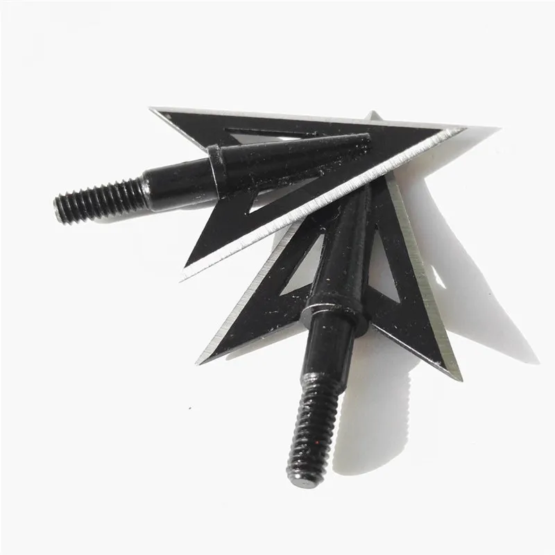 3/6/12Pcs Archery Arrowheads Blade Tips Broadheads Screw-in Arrow Points BowFishing Arrow Outdoor Fishing Shooting Accessories