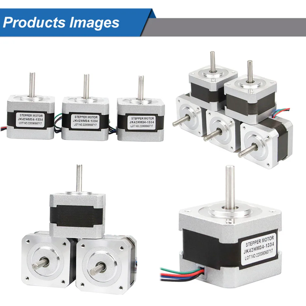 Jkongmotor 0,9 grad Nema17 Schrittmotor 34mm 22Ncm 1,33 EINE Motor Nema 17 Schrittmotor 42 Motor 4-blei für DIY 3D Drucker – Detail 5